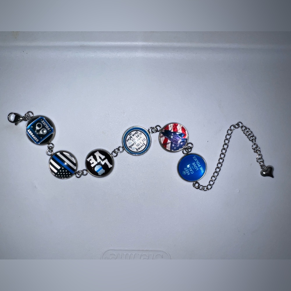$8 Law Enforcement Bracelet. New. Stainless Steel. $8 if bundled - Picture 7 of 11
